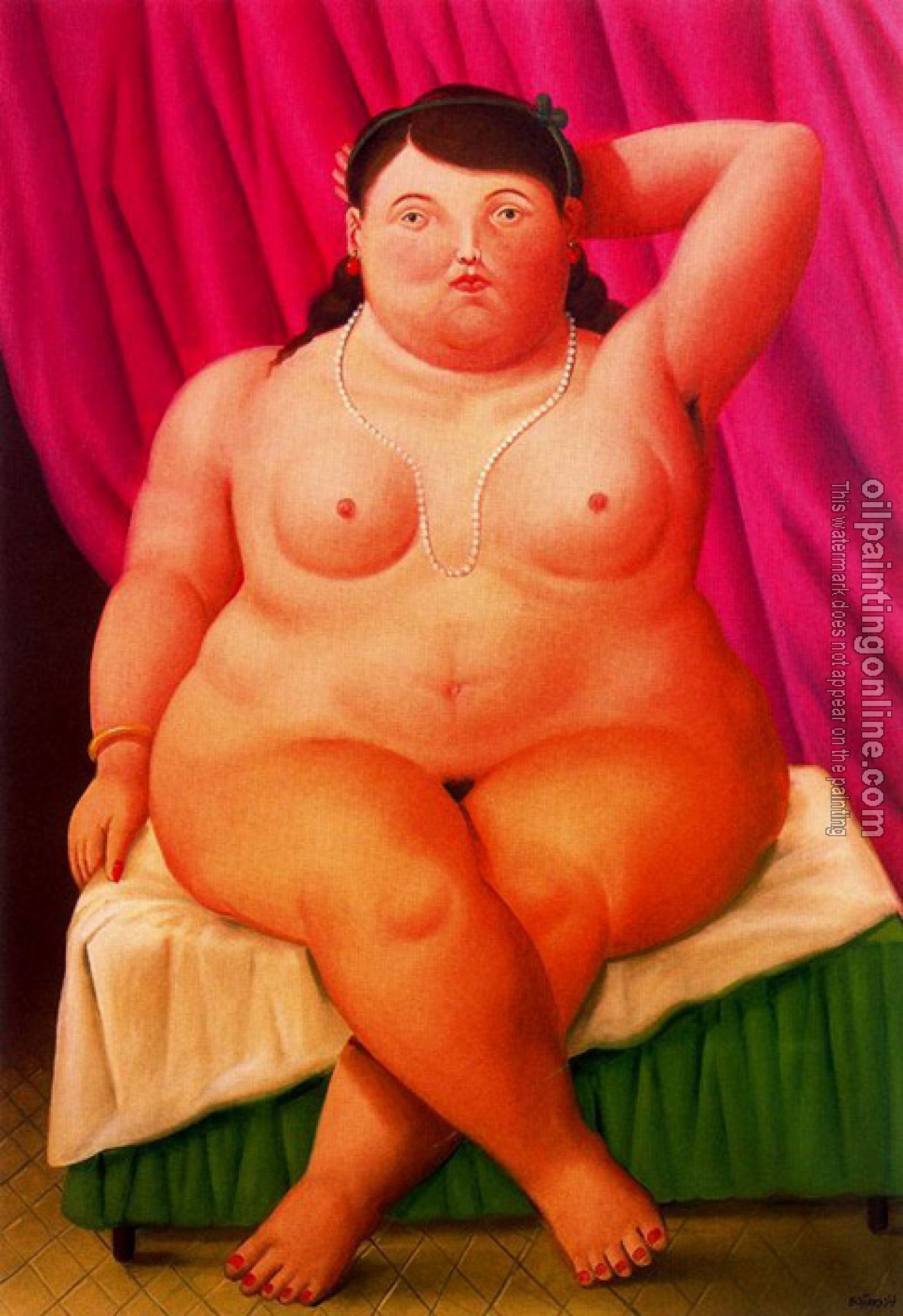 Botero, Fernando - Abstract oil painting.